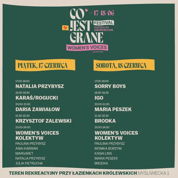 Lineup Co Jest Grane Festival