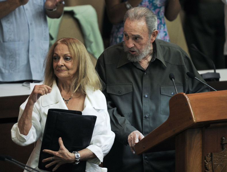 Fidel Castro z żoną Dalią Soto del Valle