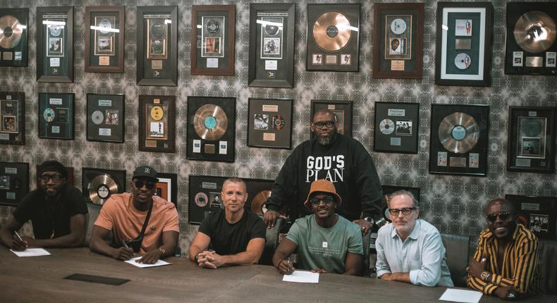 Sauti Sol signs with Universal Music Group. (UMG Africa)