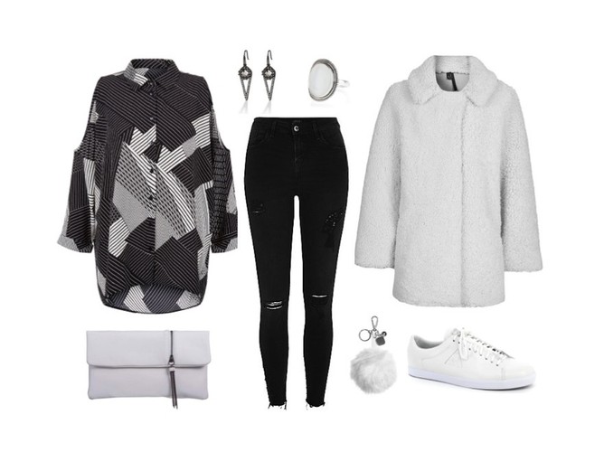 Zima w bieli i czerni. STYLIZACJE