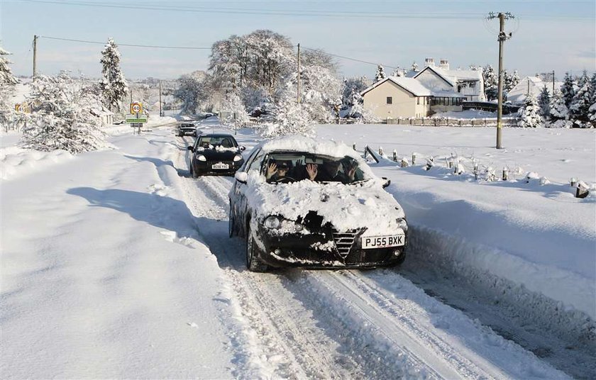 W Anglii spadł śnieg