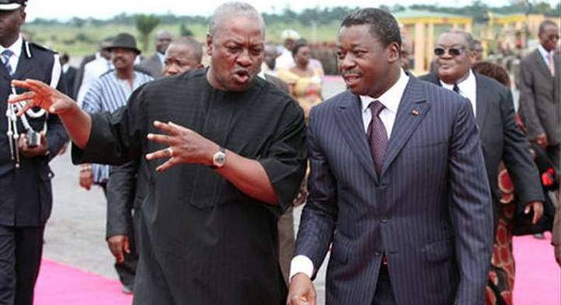 President John Mahama and Faure Gnassingbe of Togo