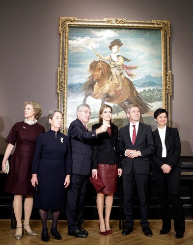 Królowa Letizia w wiedeńskim Muzeum Historii Sztuki