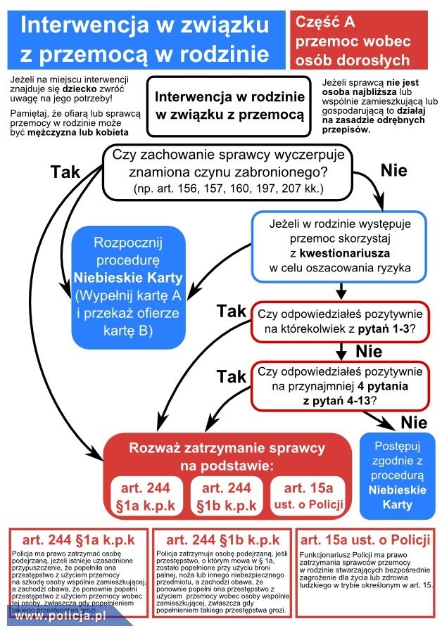 Interwencja w związku z przemocą w rodzinie