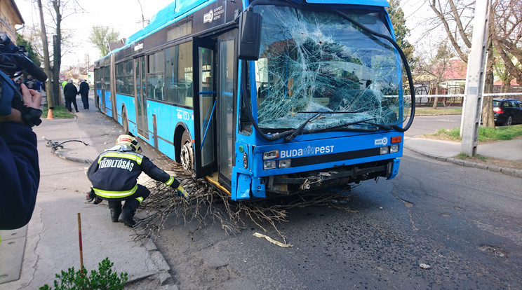 Nagya baleset történt Budapesten / Fotó: Blikk