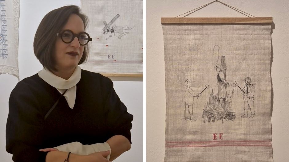Ivana Šáteková počas výstavy In the End, There Will Be No End (v preklade Nakoniec nebude konca) v budapeštianskom Ludwig Museum