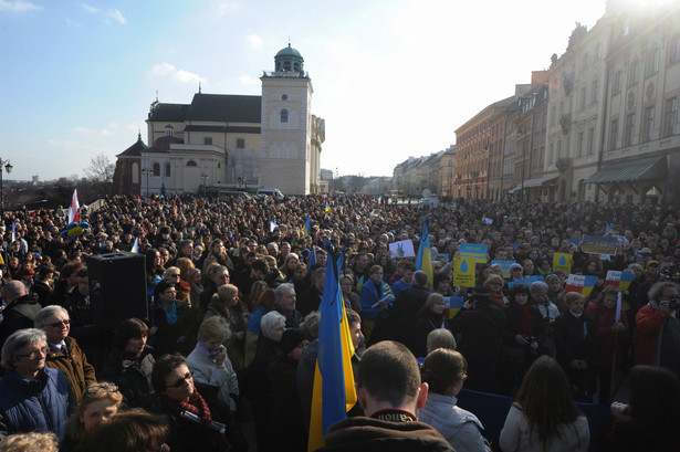 Manifestacja solidarności z Ukrainą