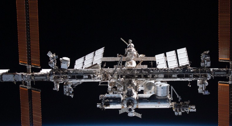 The International Space Station in 2022.