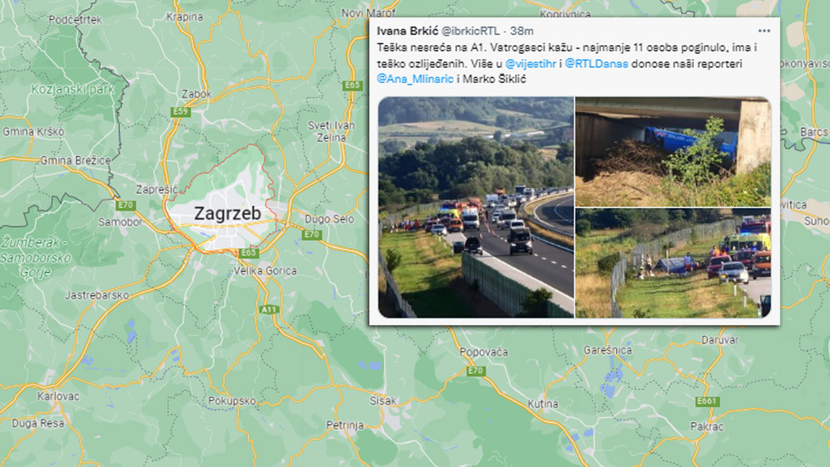 Wypadek polskiego autokaru w Chorwacji. 12 osób nie żyje, wielu rannych