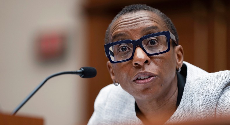 Harvard's Claudine Gay stepped down amid controversy.Mark Schiefelbein/AP