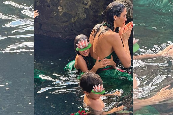 SA PAVLOM MENSUROM UŽIVALA NA ADI, PA ODVELA DECU NA BALI Uživaju u RASKOŠNOJ vili sa bazenom, oko njih pravi RAJ NA ZEMLJI, a komentari koleginica samo pljušte (VIDEO)
