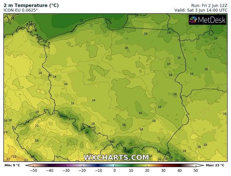 Temperatura nigdzie nie przekroczy dziś 20 st. C