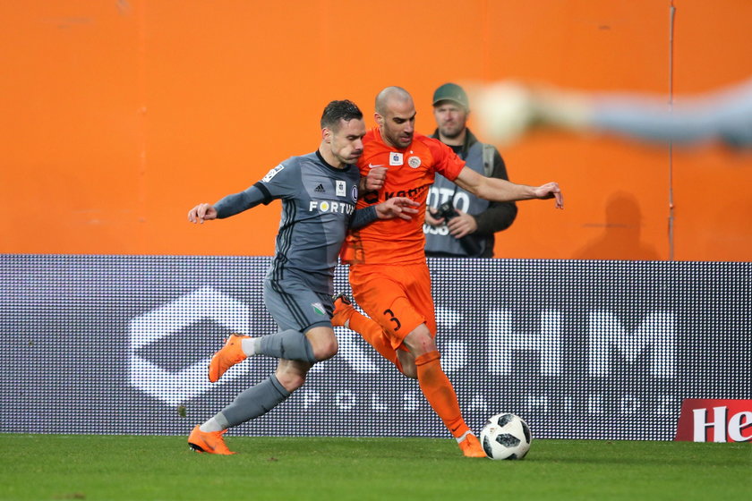 Pilka nozna. Ekstraklasa. Zaglebie Lubin - Legia Warszawa. 25.11.2018