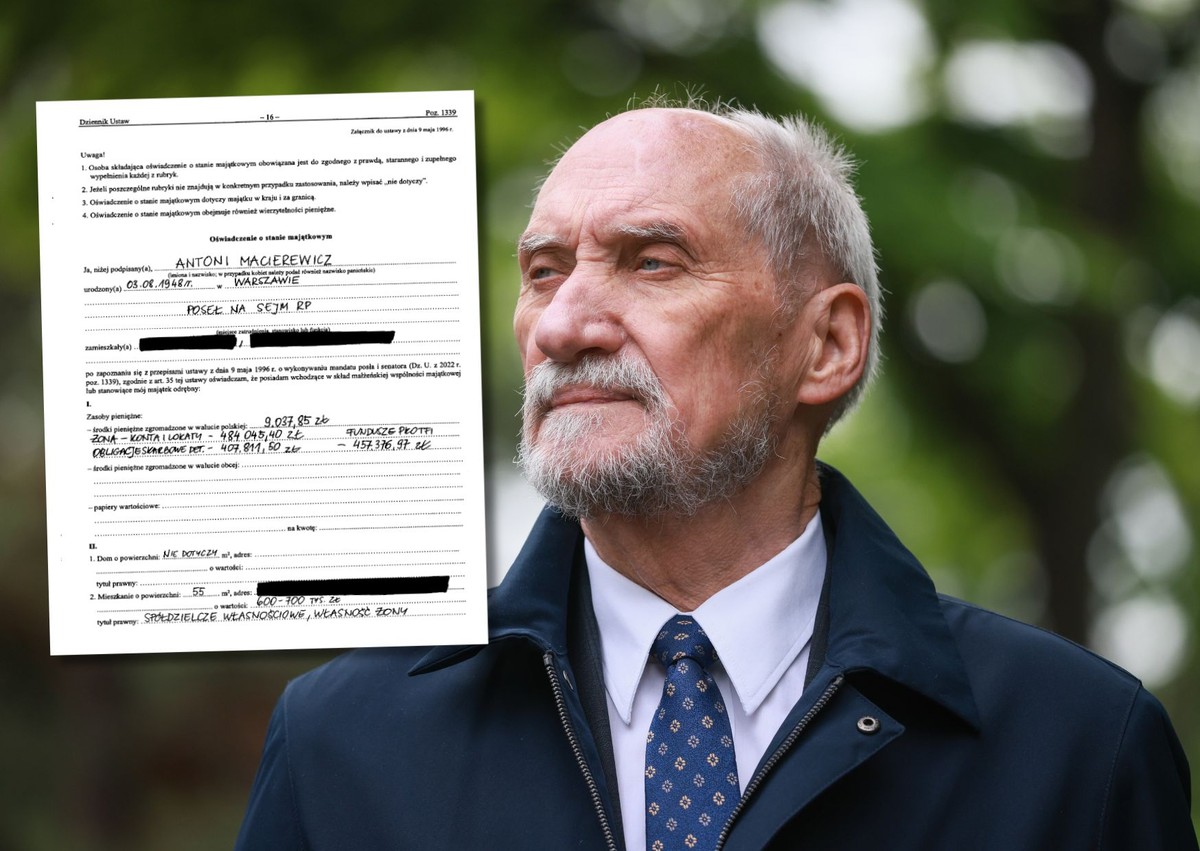 Oświadczenie majątkowe Antoniego Macierewicz