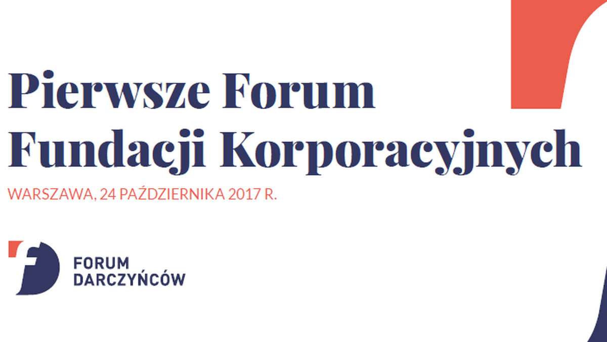 Forum Darczyńców w Polsce zaprasza na Pierwsze Forum Fundacji Korporacyjnych, które odbędzie się 24 października 2017 r. w godz. 9.30-16.30 w pięknej przestrzeni The Heart w budynku Warsaw Spire na placu Europejskim 1 w Warszawie.