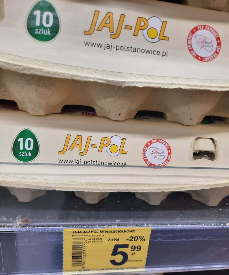 Ceny jajek na Wielkanoc 2022 - Carrefour Market