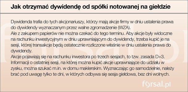 Jak otrzymać dywidendę