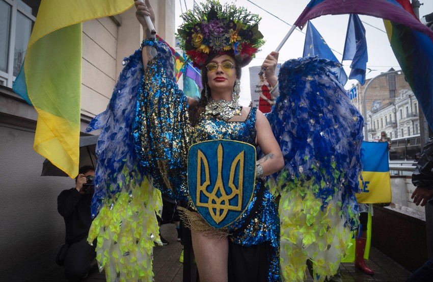 Gej parada i protest LGBT vojnika u Kijevu