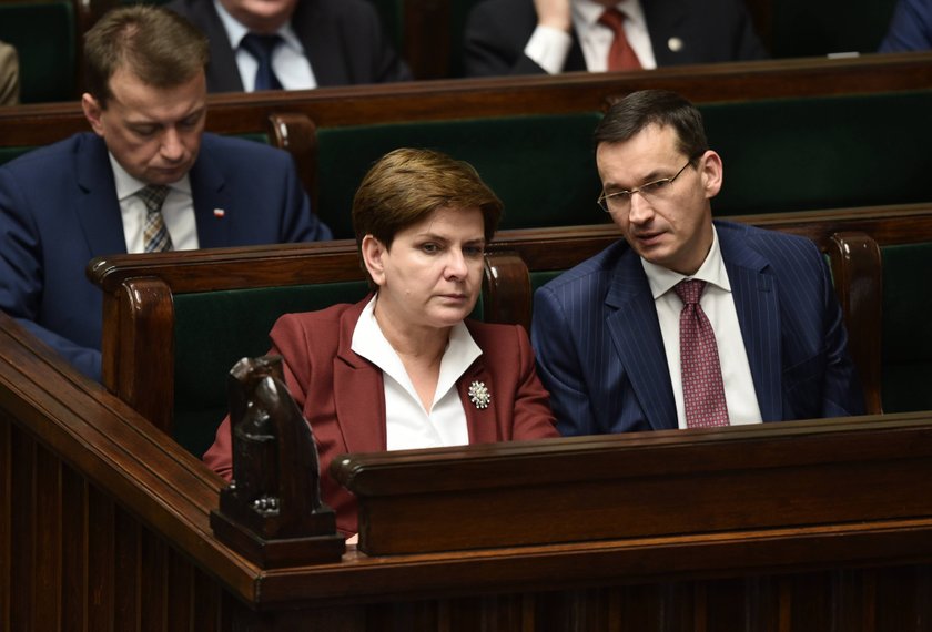 Premier Beata Szydło i Minister Mateusz Morawiecki