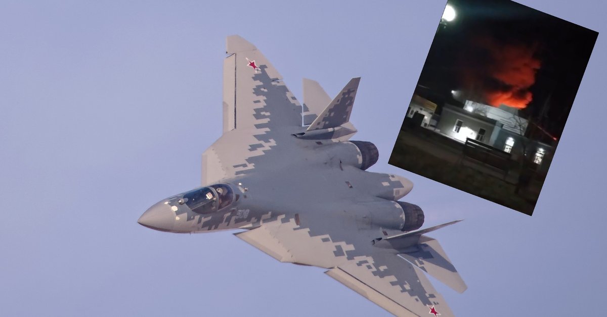 Rosja: pożar w zakładzie produkującym myśliwce Su-57