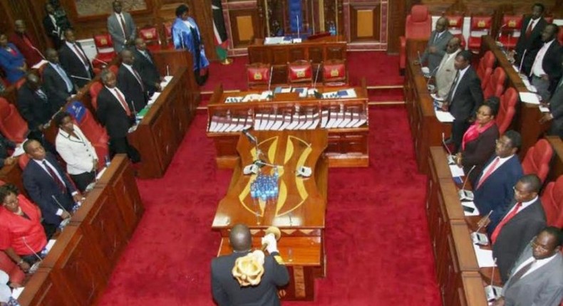 The Senate in session