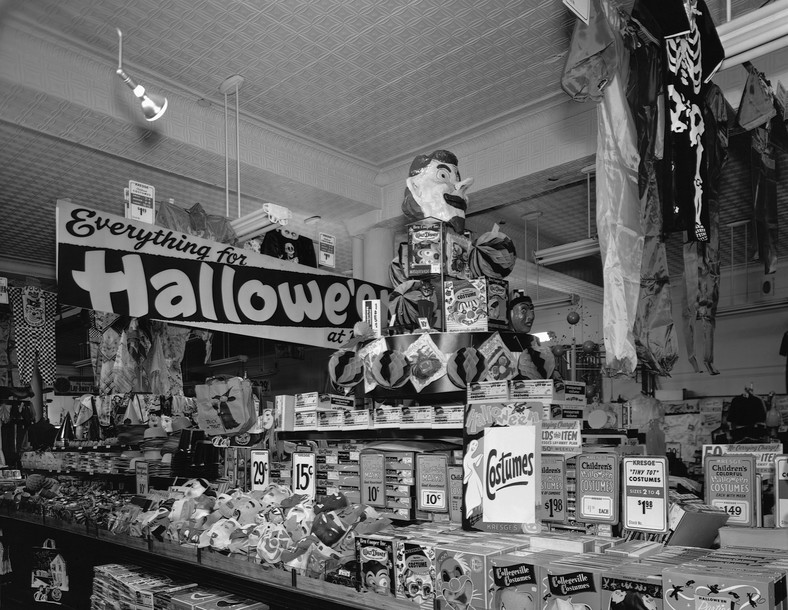 "Alles für Halloween" - Der kommerzielle Aspekt des Urlaubs war in den USA bereits in den 1950er Jahren erkennbar.