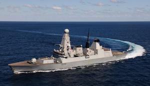 The HMS Diamond.UK Ministry of Defense photo