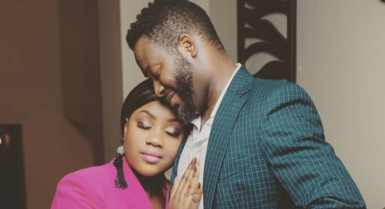 Adjetey Anang and wife