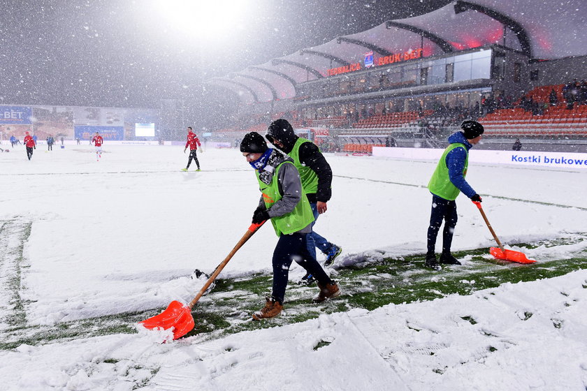 Mecz Termalica Bruk-Bet - Jagiellonia odwołany. Wszystko przez śnieg!