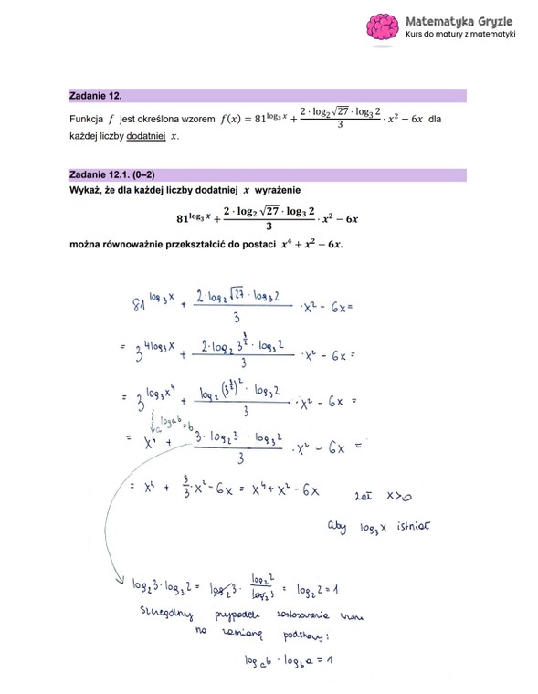 Matura 2023: Matematyka, poziom rozszerzony, odpowiedzi