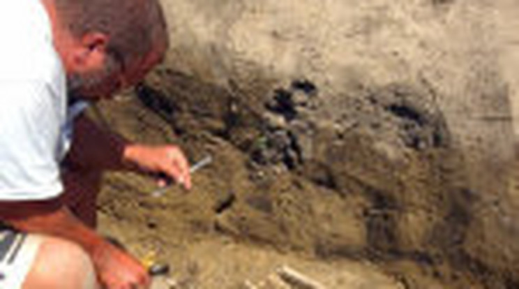 Dupla sírt találtak Csanádpalotán