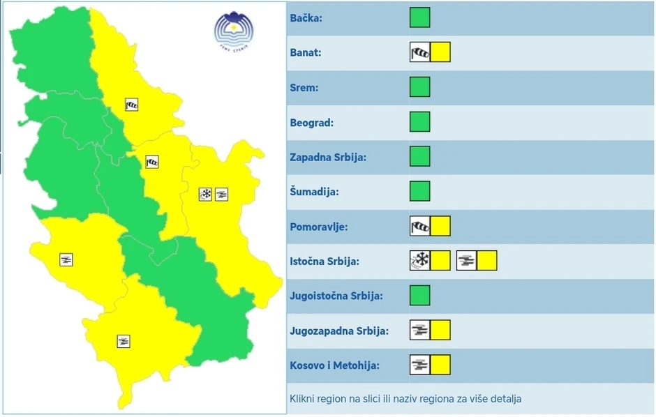 Metreoalarm za sredu