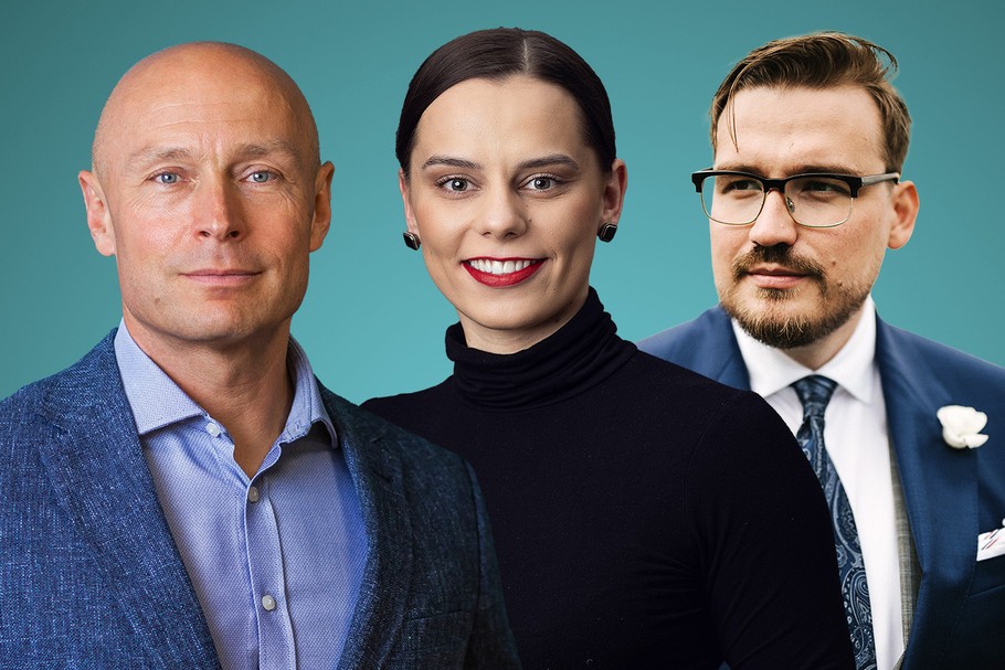 Od lewej: Jacek Domasat, prezes SuperMenu by Anna Lawendowska, Alicja Gackowska, prezes Eco5Tech oraz Michał Krawczyk, senior manager w Kearney