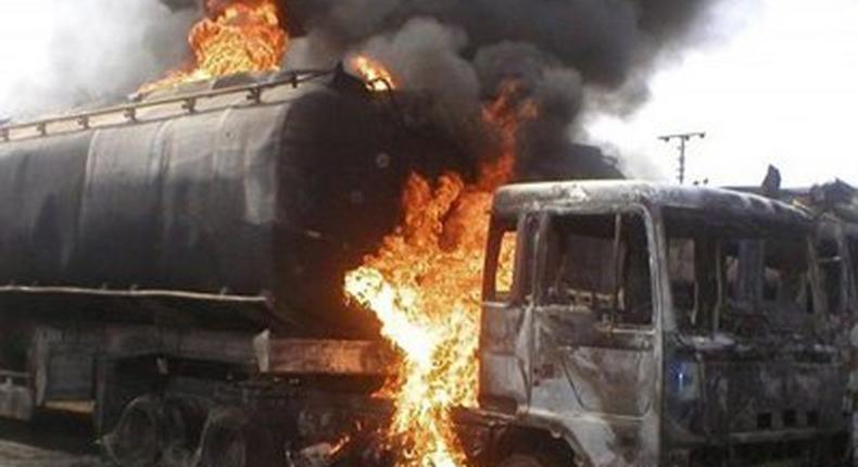 Fire from petrol tanker/Illustration (PM News)