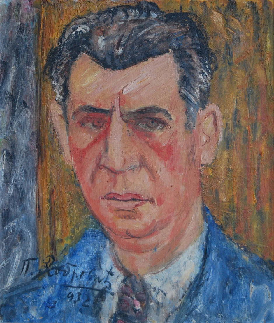 Petar Dobrović, Autoportret, 1932, ulje na platnu, 45x39 cm