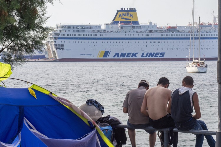 Imigranci na greckiej wyspie Kos