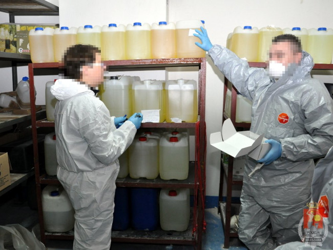 Fabryka amfetaminy zlikwidowana pod Warszawą