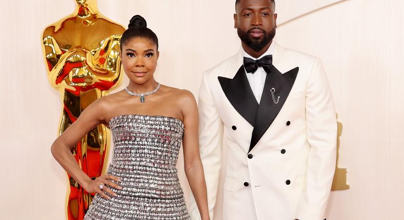 Gabrielle Union and Dwyane Wade attend the 96th Annual Academy Awards.Mike Coppola/Getty Images