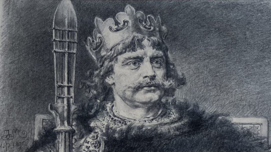Wizerunek Bolesława Chrobrego — króla, który walczył o Grody Czerwieńskie — autorstwa Jana Matejki