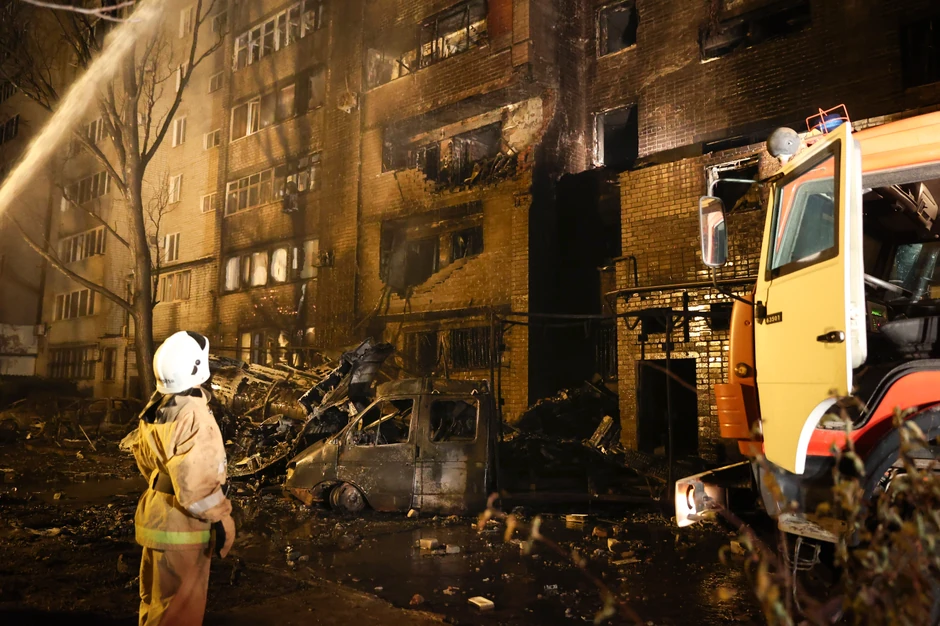 Pad vojnog aviona u Jejsku, Rusija