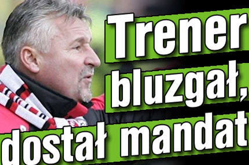 Trener bluzgał i dostał mandat!