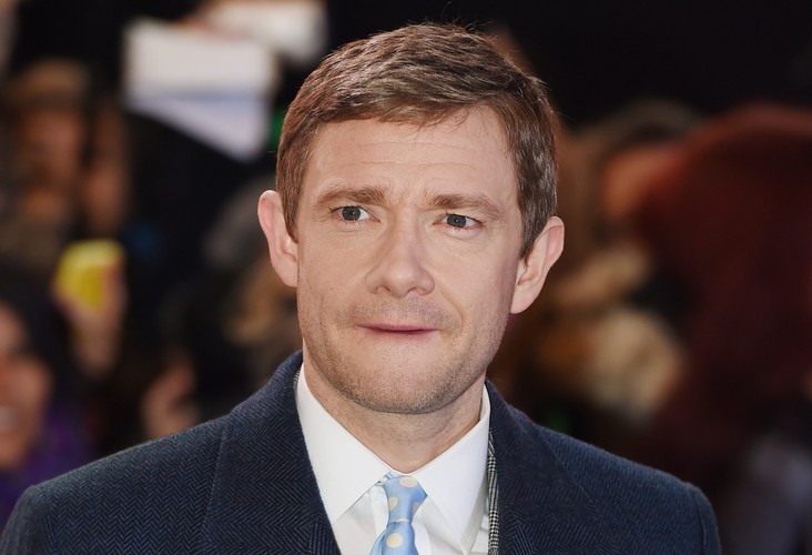 Martin Freeman na premierze w Londynie