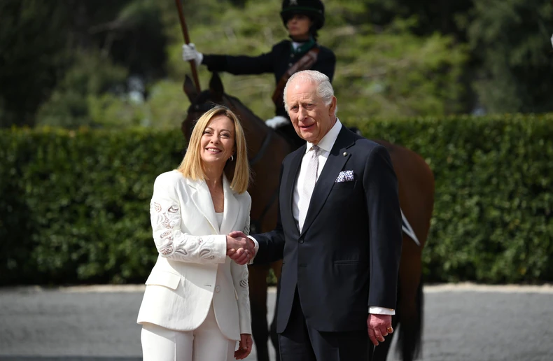 Italijanska premijerka Đorđa Meloni ugostila je kralja Čarlsa | Foto: ETTORE FERRARI/EPA-EFE/REX/Shutterstock