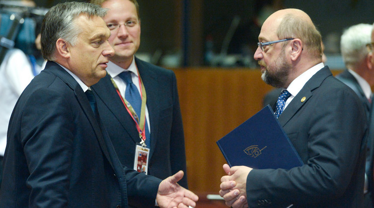 Schulz bírálta Orbán Viktor menekültpolitikáját /Fotó: AFP