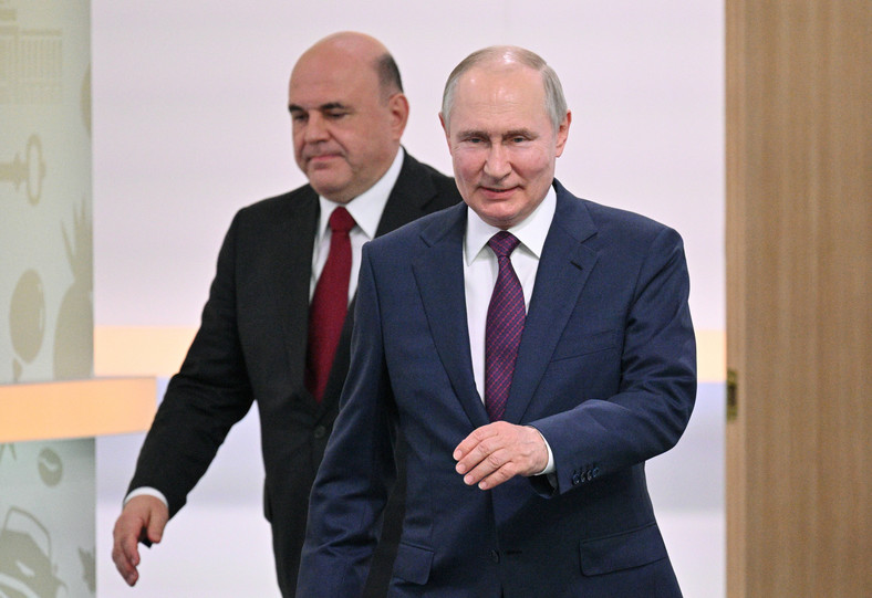 Władimir Putin i Michaił Miszustin
