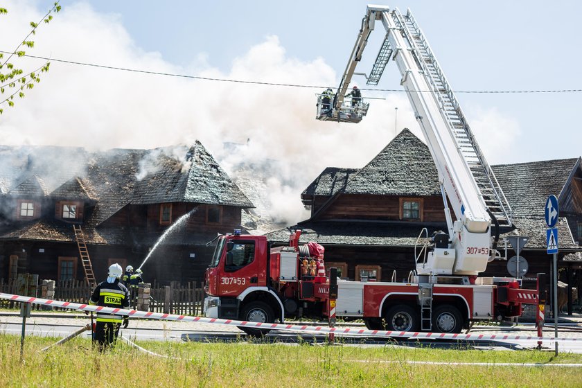 Pożar gospody Młyńskie Koło na ul. Browarnej