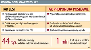 Ogródek działkowy za 1 proc. jego wartości