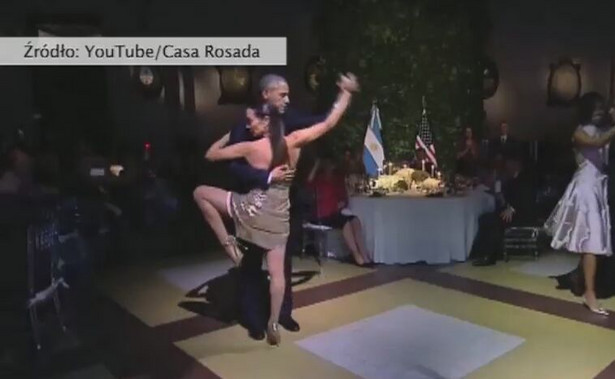 Barack Obama odtańczył tango podczas kolacji z prezydentem Argentyny. WIDEO