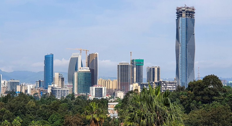 The new headquarters of the Commercial Bank of Ethiopia (CBE) in Addis Ababa. 