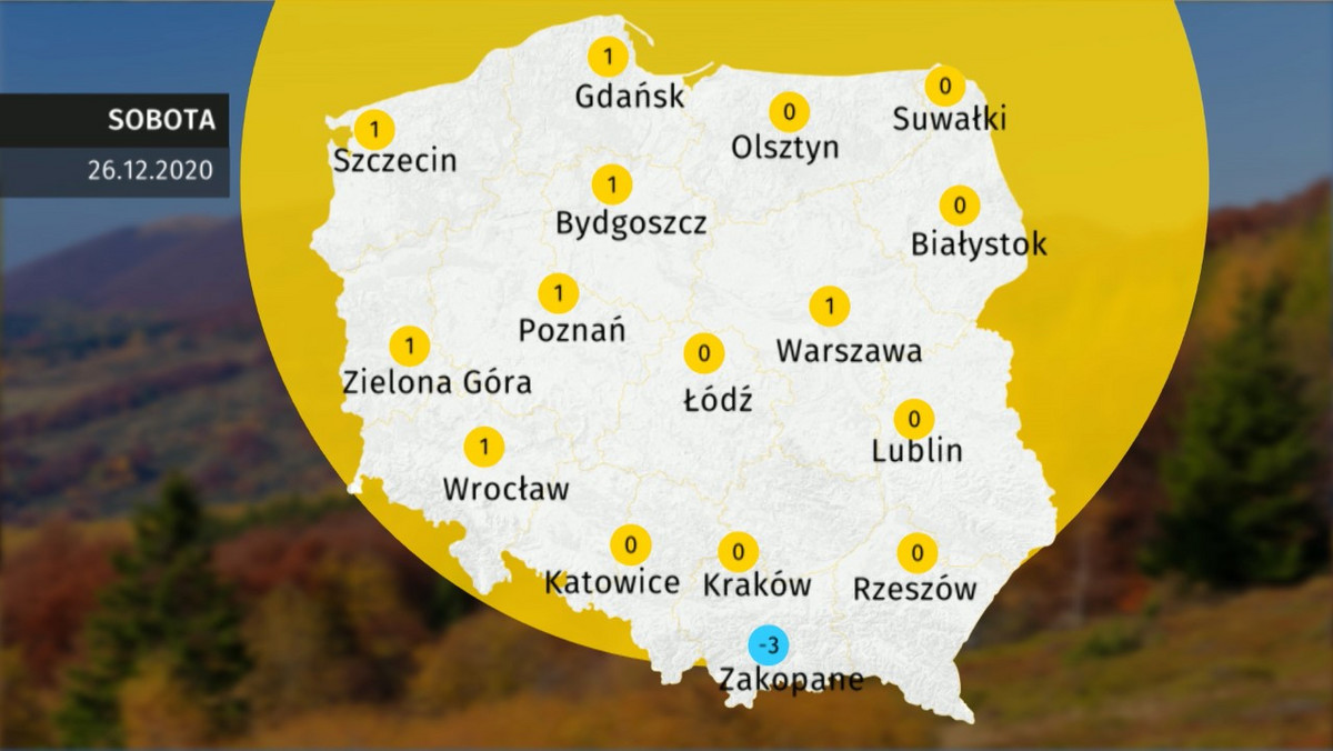 Prognoza pogody dla Polski. Jaka pogoda 26 grudnia 2020?